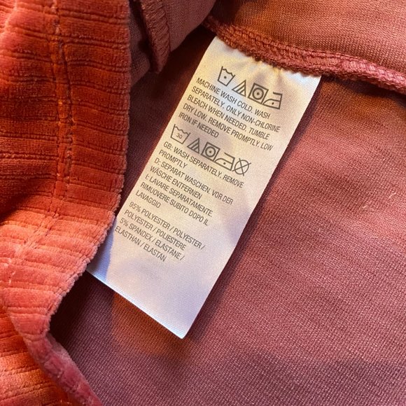 Susan Graver Rusty Rose Velvet Ribbed Shift Dress - Picture 5 of 6